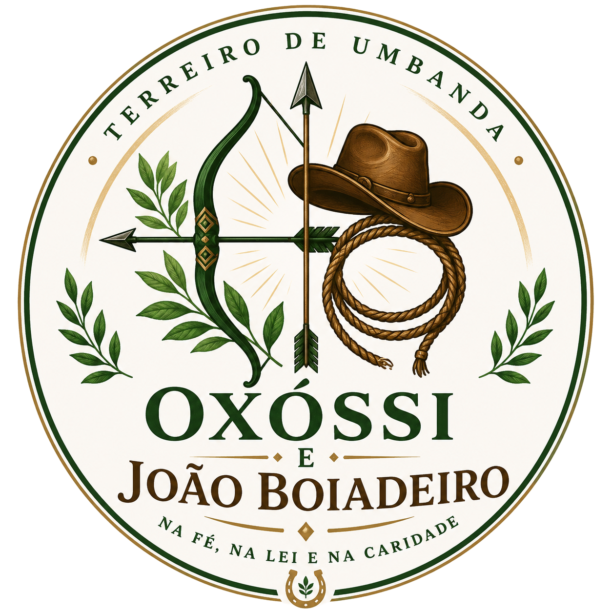 Logotipo do Terreiro de Umbanda Oxóssi e João Boiadeiro